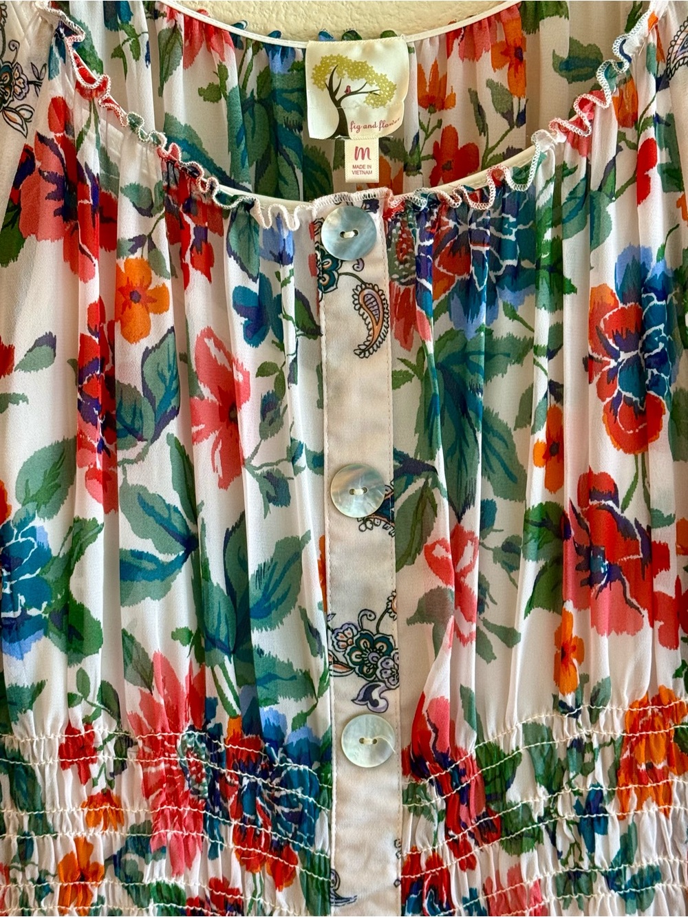 Figueroa & Flower Chiffon Floral Tiered Maxi Dress - Picture 3 of 3